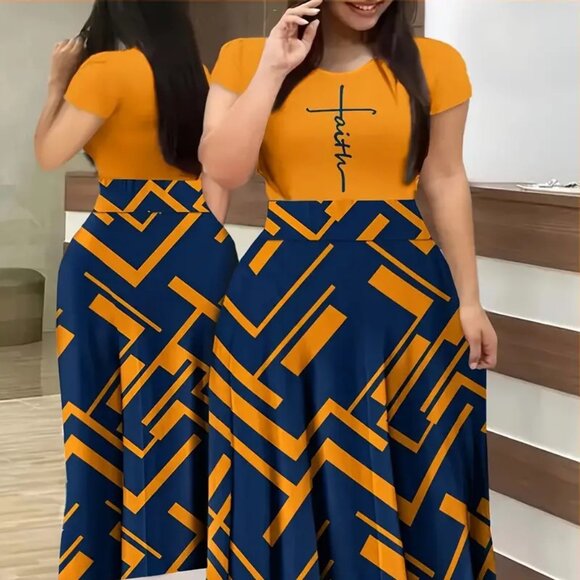 Women Plus Size Elegant Formal Evening Cocktail Party Long Summer Maxi Dress 20W - Picture 1 of 7